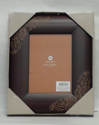 5 x 5 inches Brown Background Photo Frame Burnes