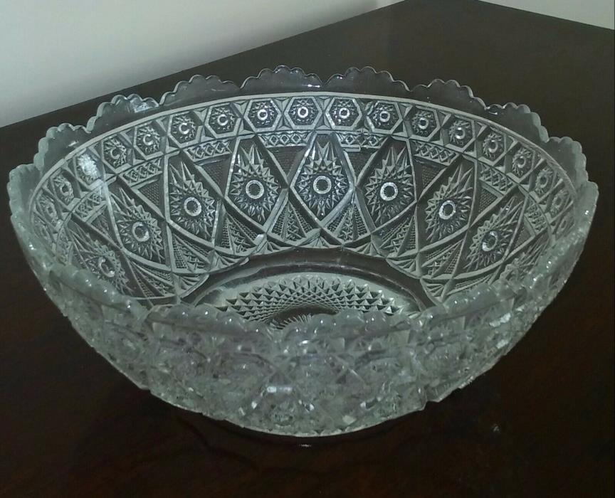 Vintage American Brilliant Period Cut Glass Bowl