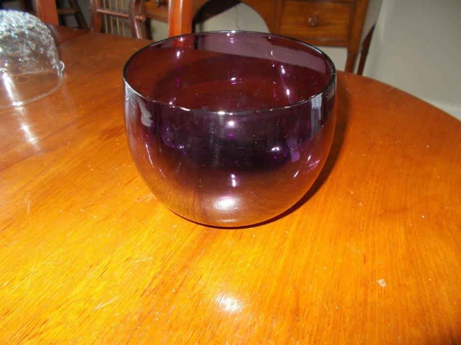 Georgian Amethyst Glass Finger Bowl