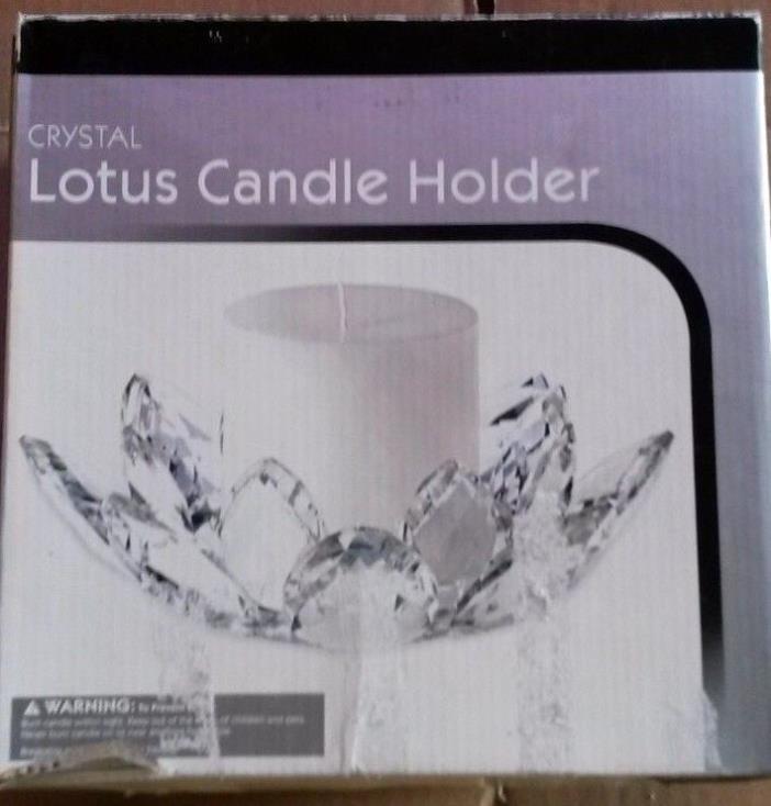 Crystal Lotus Candle Holder 7