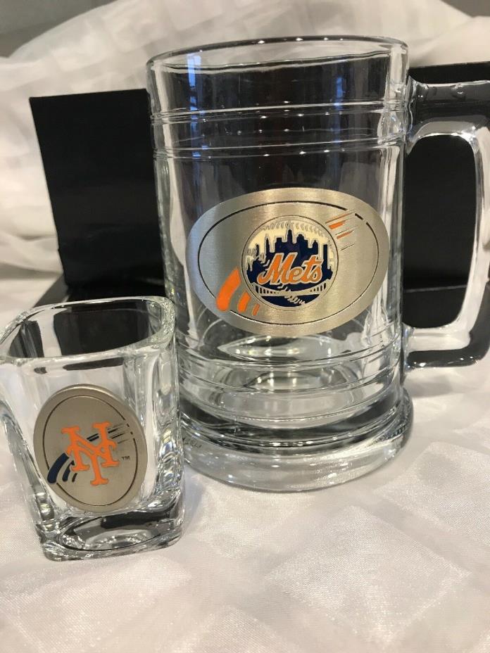 NY METS LIMITED  EDITION FINE PEWTER COLLECTIBLE BOILERMAKER SET