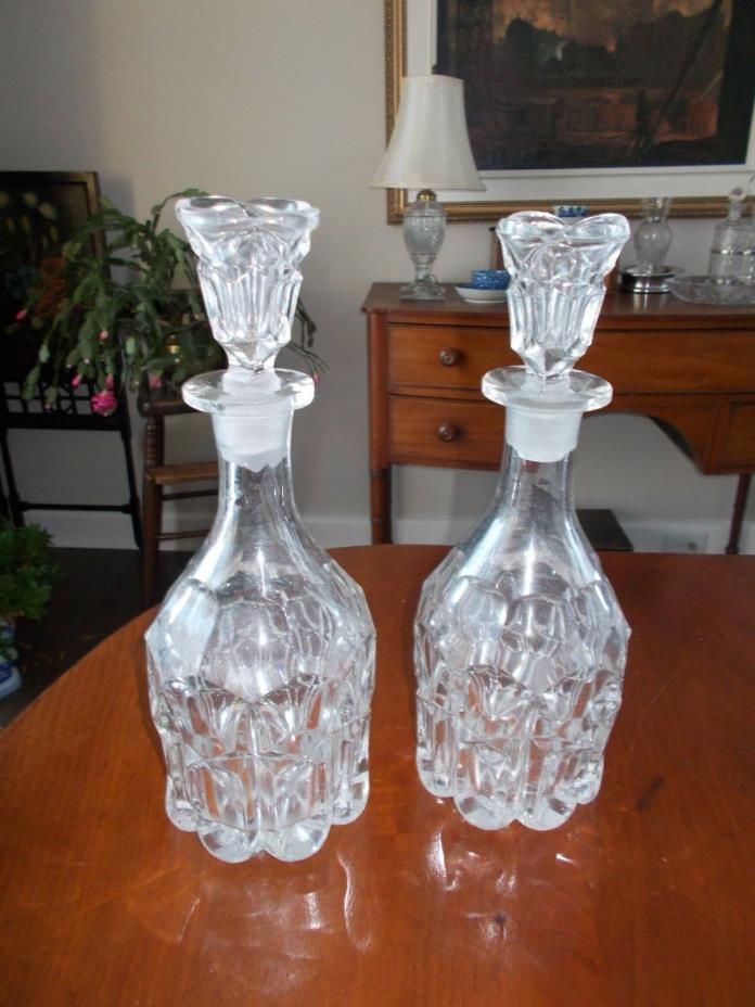 Pr. Early Flint Decanters