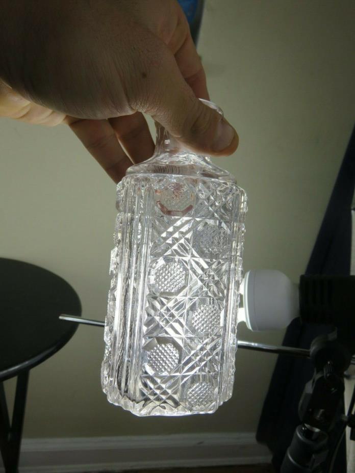 Antique Crystal Cut Bottle (perfume??)   Smaller size Age unknown