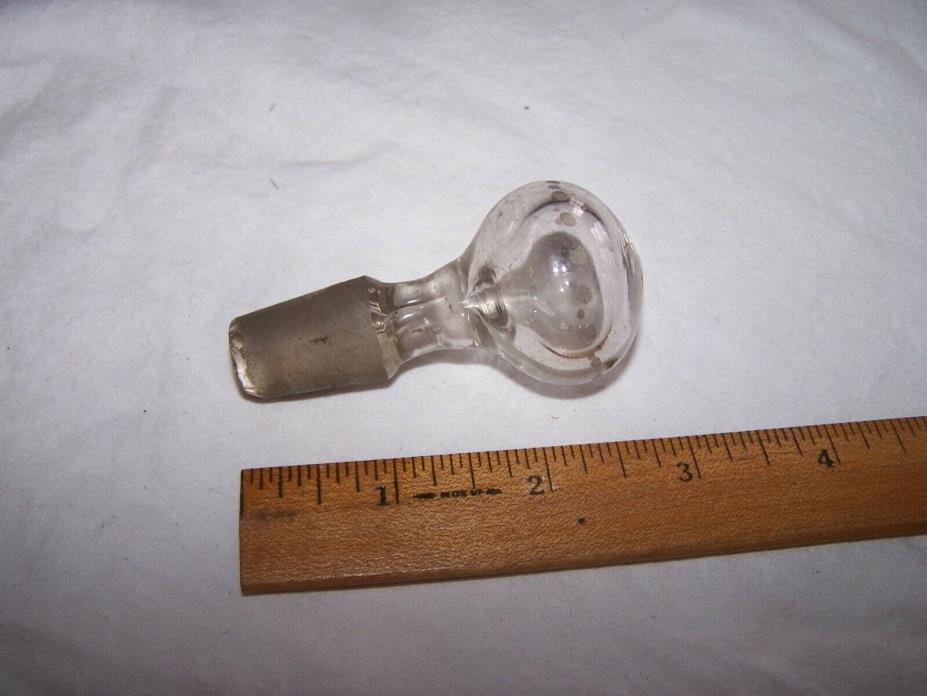 Vintage Hand Blown Glass Stopper