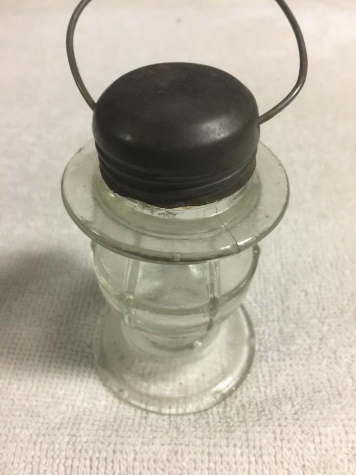 Miniature 1 oz Glass Candy Jar - Lantern