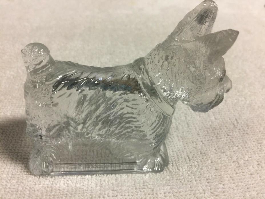 Miniature Glass Candy Jar - Scottie Dog