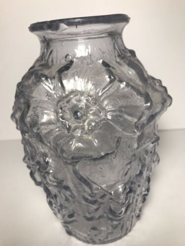 Antique Goofus Glass California Poppy Vase 7