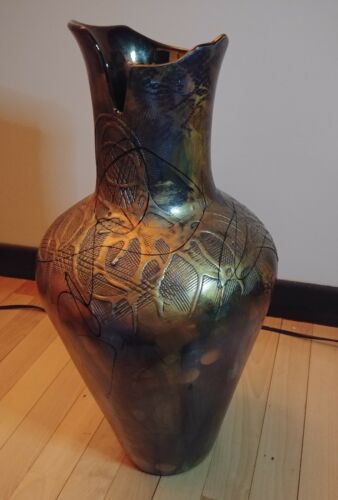Vase Very Beautiful Unique Original by Sonya St-Gelais 3D Painting Very Rare Big