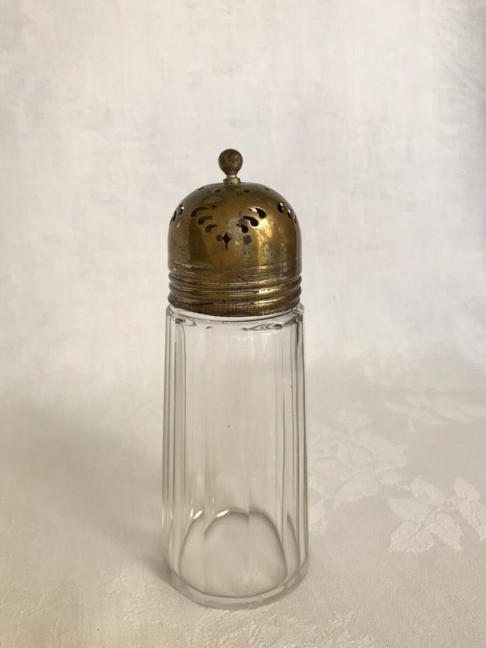 Antique Crystal Glass Sugar Shaker Sifter Victorian 19th C.