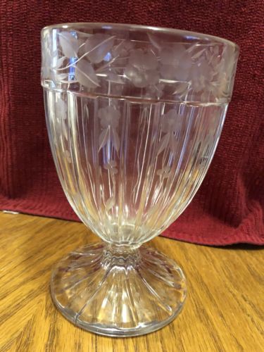 Antique Copper Wheel Engraved Celery Holder Early 1900