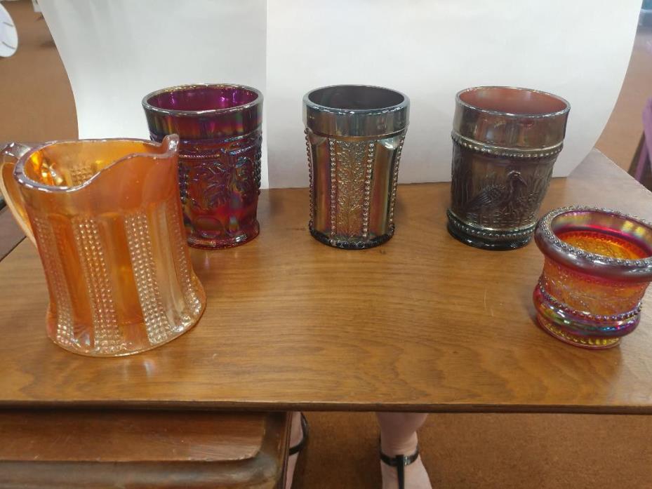 Lot of Carnival Glass / Merigold All in EXCELLENT condition