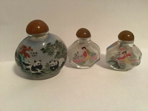 Lot Of 3 Japanese Vintage Perfume Bottles
