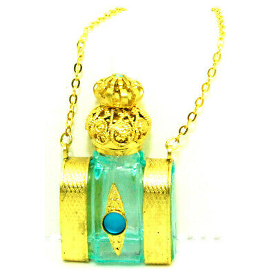 Czech Victorian Style Decorative Glass Perfume oil, Holy Water Bottle Holder Nec