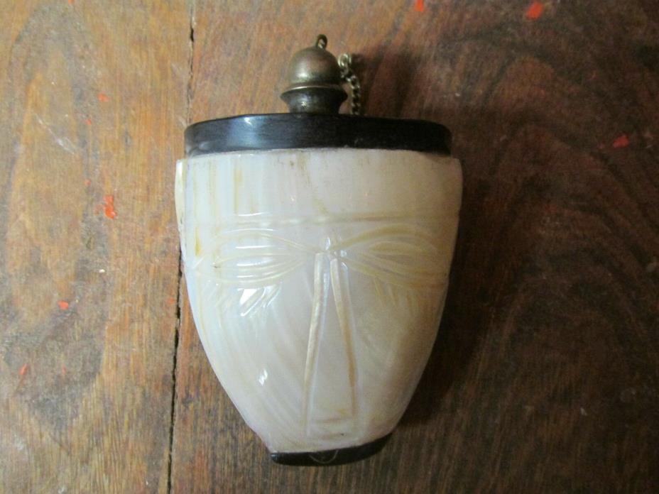 3 1/4 mother of pearl vintage bottle antique collectible