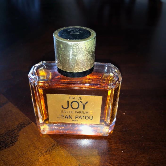 Vintage Jean Patou Joy Perfume  Bottle 1 OZ  Almost Full Old Bottle