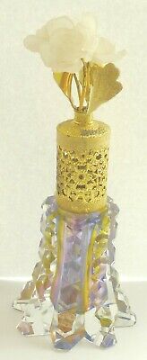 Spray Perfume Crystal Bottle Vintage West Germany I Rice Flower Top