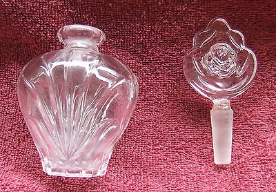 PrincessHouse American Rose Vanity 2 piece Lead Crystal Perfume Bottle & Stopper