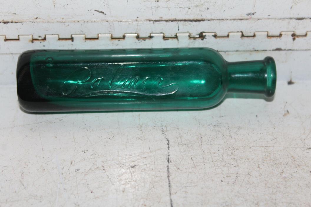 Vintage Antique Emerald Green Palmer Perfume Bottle Rare