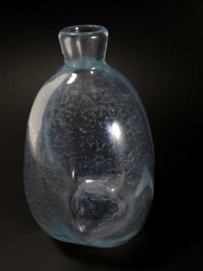Vintage Opalescent Glass Perfume Bottle - Signed - (CG5)