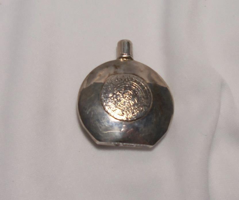 Vintage Mexico Sterling Silver Miniature Perfume Bottle with Twisted Dauber