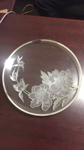 Vintage Silver Overlay Plate