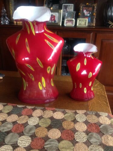 A Pair Of Vintage murrano Torso Vases
