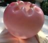 Rose Bowl  Vase Satin Cased Glass Pink