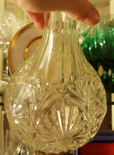 Rare! Vintage 1950 to 1970 Tear Drop Bubble Heavy Lead Crystal Display 8