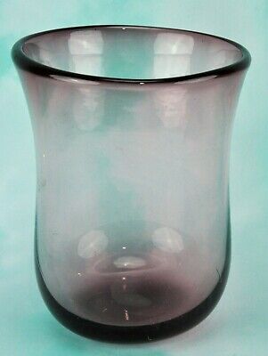Vintage Art Glass Lilac Vase, Signed and Dated 1987 7 ½” tall. Sig(BI#MK/190211)