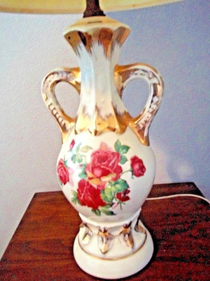 Beautiful Antique Rose Lamp