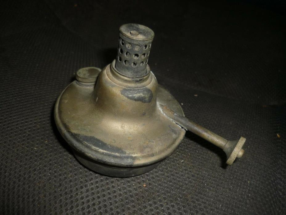 Antique small  Brass  Oil   Lamp   3 1/2