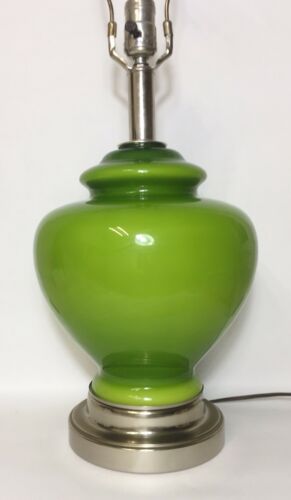 Vinatage Green Lamp Mid-Century, Modern Large