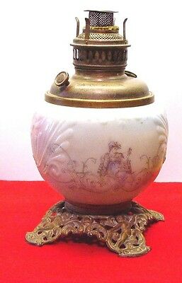 1890's The American Eureka GWTW Parlor Kersene Lamp    Victorian picture