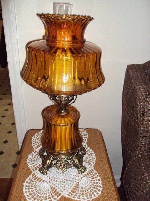 Rare Vintage Amber Glass 