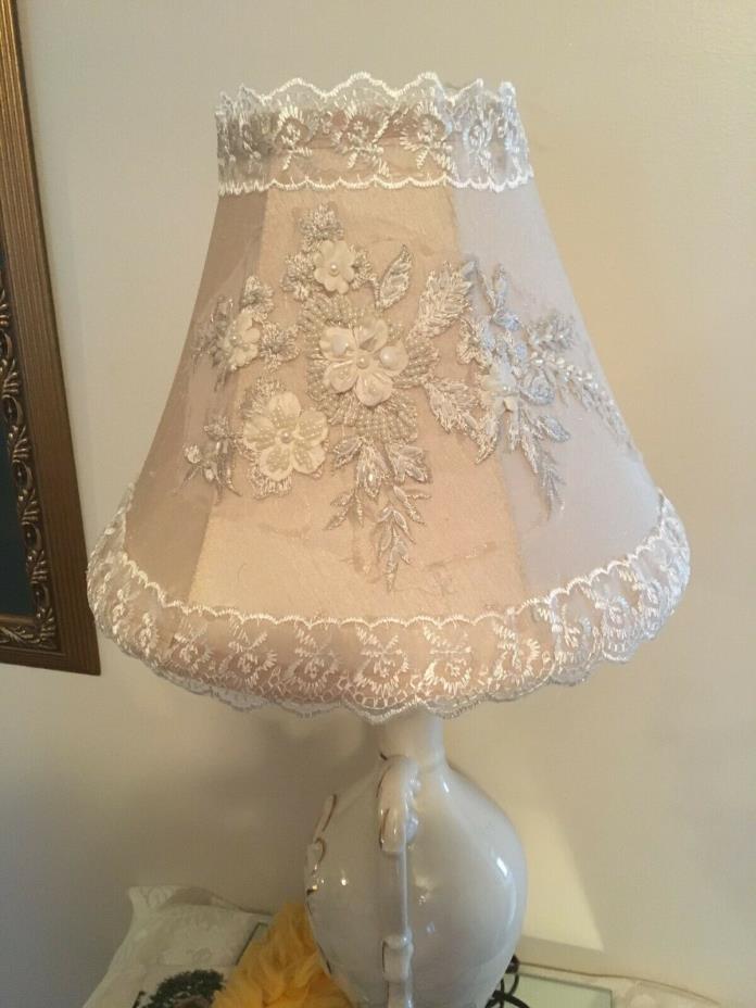 Oldest craft in America Victorian or shabby chic lampshade