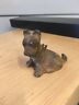 ANTIQUE Bronze Miniature SCOTTISH TERRIER DOG ART STATUE Very Old 1-3/4” #6