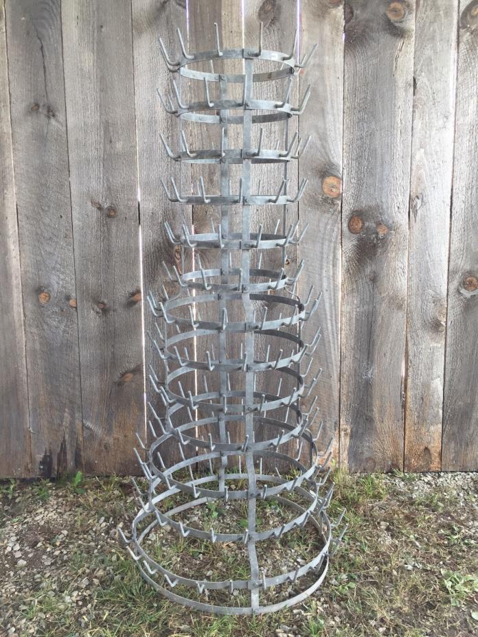 Extra Large Antique French Bottle Drying Rack or Hérisson