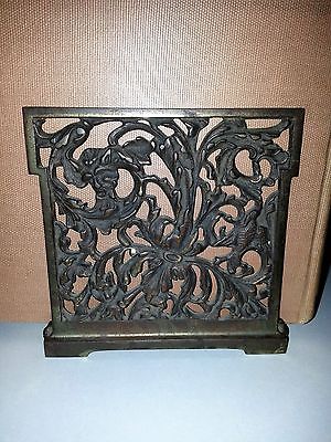 Art Nouveau Rare Mythological Bronze Expanding/Sliding Slide Book Rack/Shelf