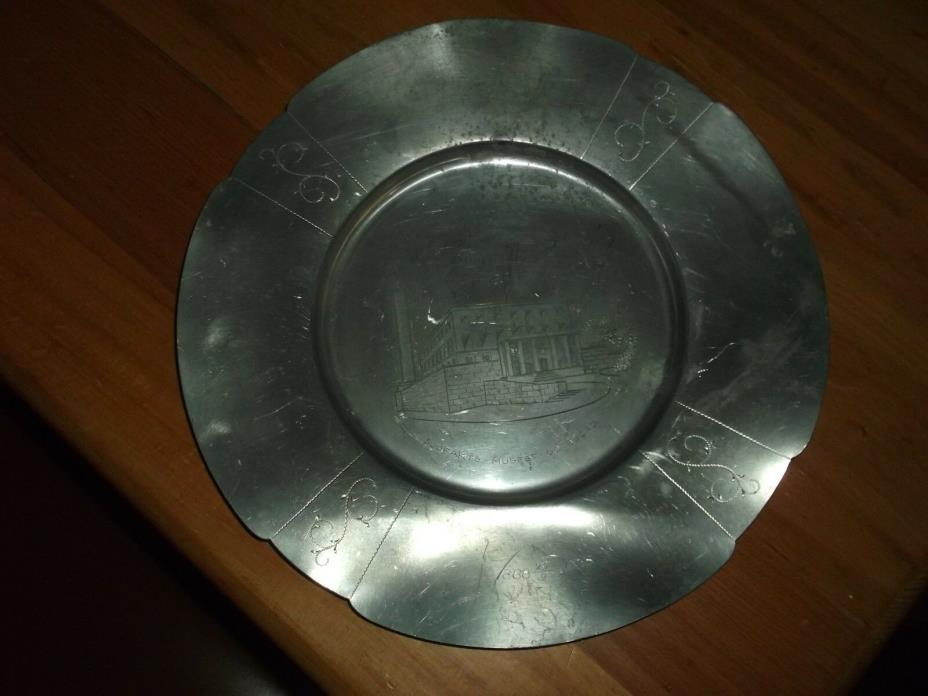 ANTIQUE SVENSKT TENN STOCKHOLM PEWTER PLATES STAMPED