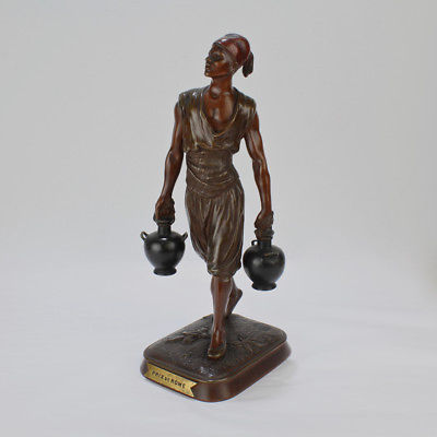 French Orientalist Bronze Sculpture of a Tunisian Water Carrier after Debut - BR