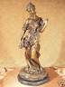 *Bronze Metal on Marble Statue Classic Victorian Woman Lady Flower Sculpture ART