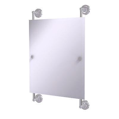 Allied Brass Prestige Regal Landscape Wall Mirror Satin Chrome 33.2