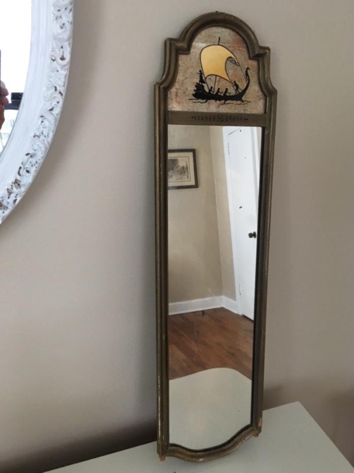 1920’s Gold  fancy mirror 26” x 7”