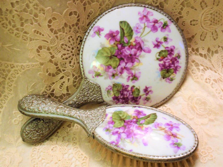 VICTORIAN ORMOLU & PORCELAIN 