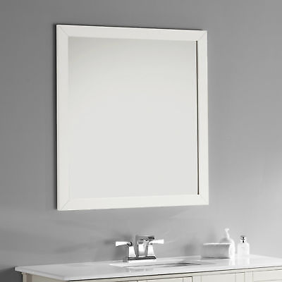 Simpli Home Chelsea Bathroom/Vanity Mirror Off White