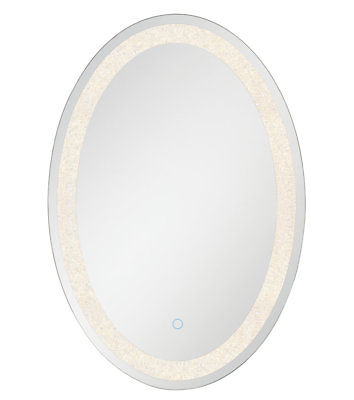 Orren Ellis Stodola Crystal Lit Bathroom / Vanity Mirror