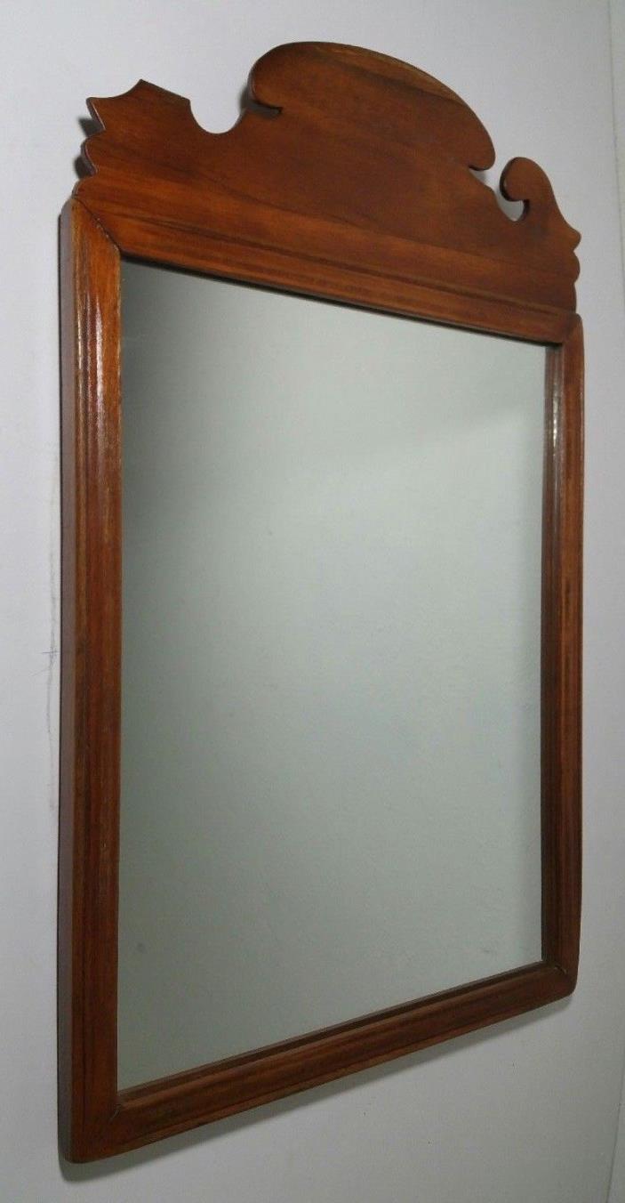 Antique CUSHMAN Wood Framed Mirror - Colonial
