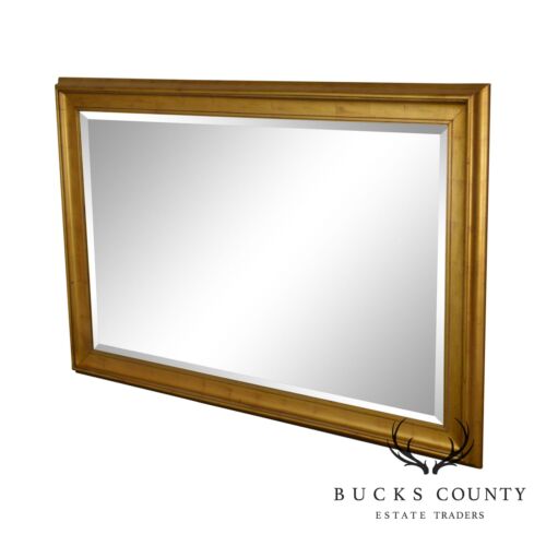 Gilt Gold Frame Large Rectangular Beveled Wall Mirror