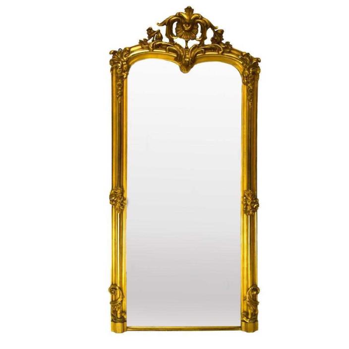 Superb Quality Large Antique French Gilded Mirror