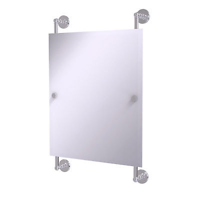 Allied Brass Prestige Skyline Landscape Wall Mirror Satin Chrome 28.7